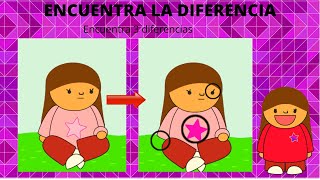 ENCUENTRA LA DIFERENCIA PARA NIÑOS/ JUEGOS PARA NIÑOS/ PASATIEMPOS PARA NIÑOS EN ESPAÑOL