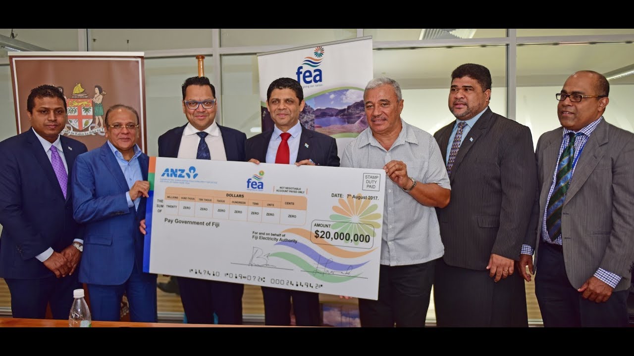 Fijian Attorney General announces Dividend Payout from Fiji Electricity