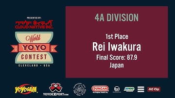 2019World Final 4A 01 Rei Iwakura WORLD YOYO CONTEST 2019 Presented by Cloud Native Inc WYYC2019