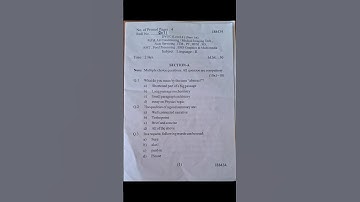 DVOC (Language -II) HSBTE question paper,July 2024