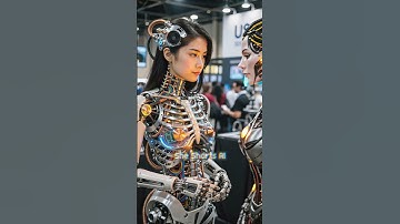 Guy Tries Out the Newest Girlfriend Robot at the Expo