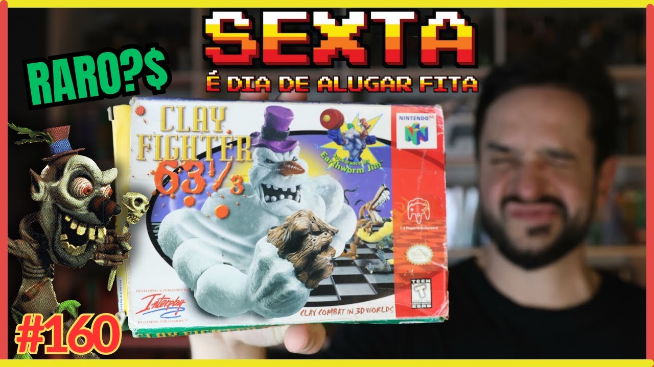JOGO MALUCO E RARO?! ClayFighter 63 1/3 - Nintendo 64 (Ep. 160