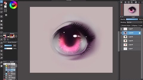 [Medibang Paint Pro desktop version how to] Eye color tutorial - Part 2