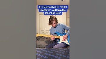 Thumbnail of Just Learned half of “Hotel California”, will learn the other half later 🎸 #guitartok #guitarmeme