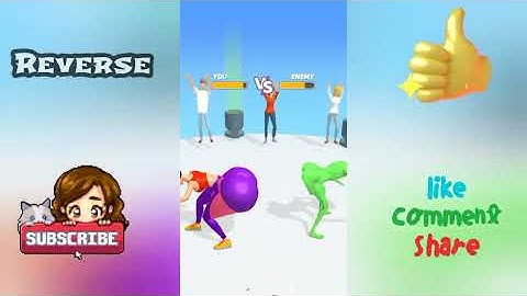 Forward vs Reverse Gaming in Booty Masters/Twerk Race 3D | All Levels Gameplay 5g