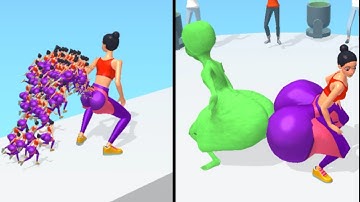 Forward vs Reverse Gaming in Booty Masters/Twerk Race 3D | All Levels Gameplay 5g