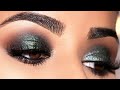 Glamorous Intense Green Smokey Eye Look | Makeup Tutorial