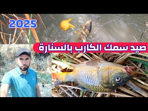 صيد السمك الكارب بالسنارة في العراق بداية الموسم