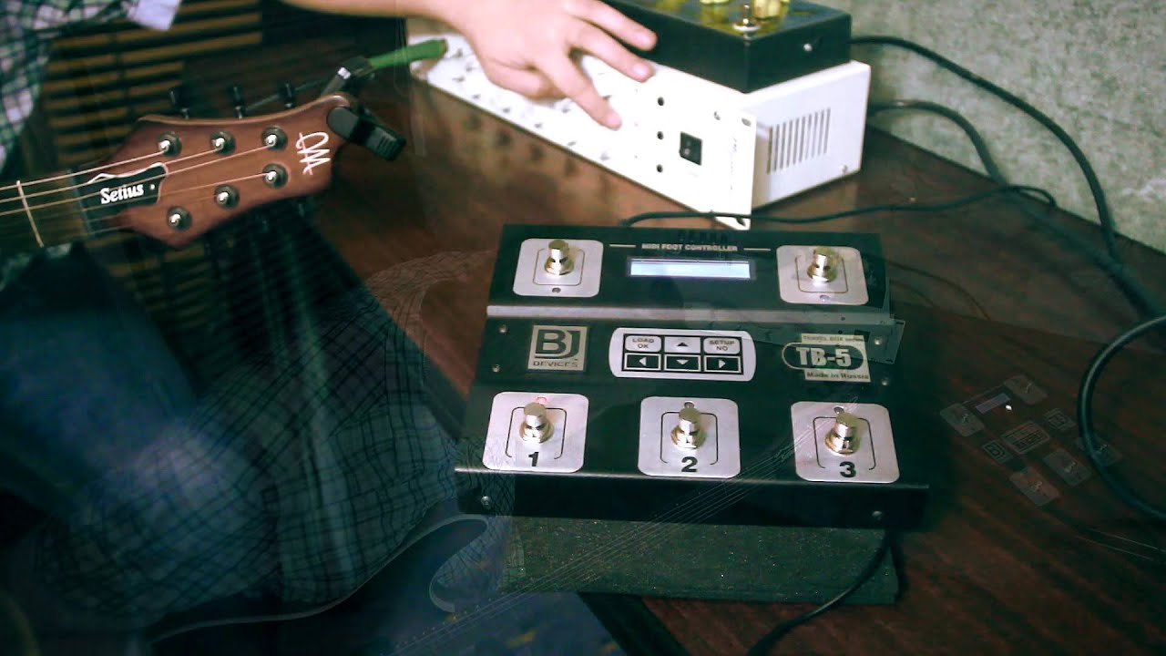 Myasnikov MIDI preamp  / Mayones Setius / BJ Devices TB-5 MIDI controller
