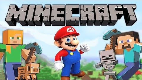 Minecraft Pixel Art tutorial - Classic Mario! - Mario bros.