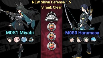 M0S1 Miyabi Section 6  & M0S0 Harumasa x Astra Yao┃NEW Shiyu Defense┃Stages 5 - 7┃S Rank┃Ver. 1.5