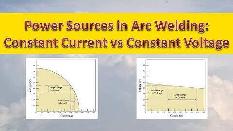 Constant current vs Constant voltage l Power Sources in Arc Welding l Welding and Related Processes