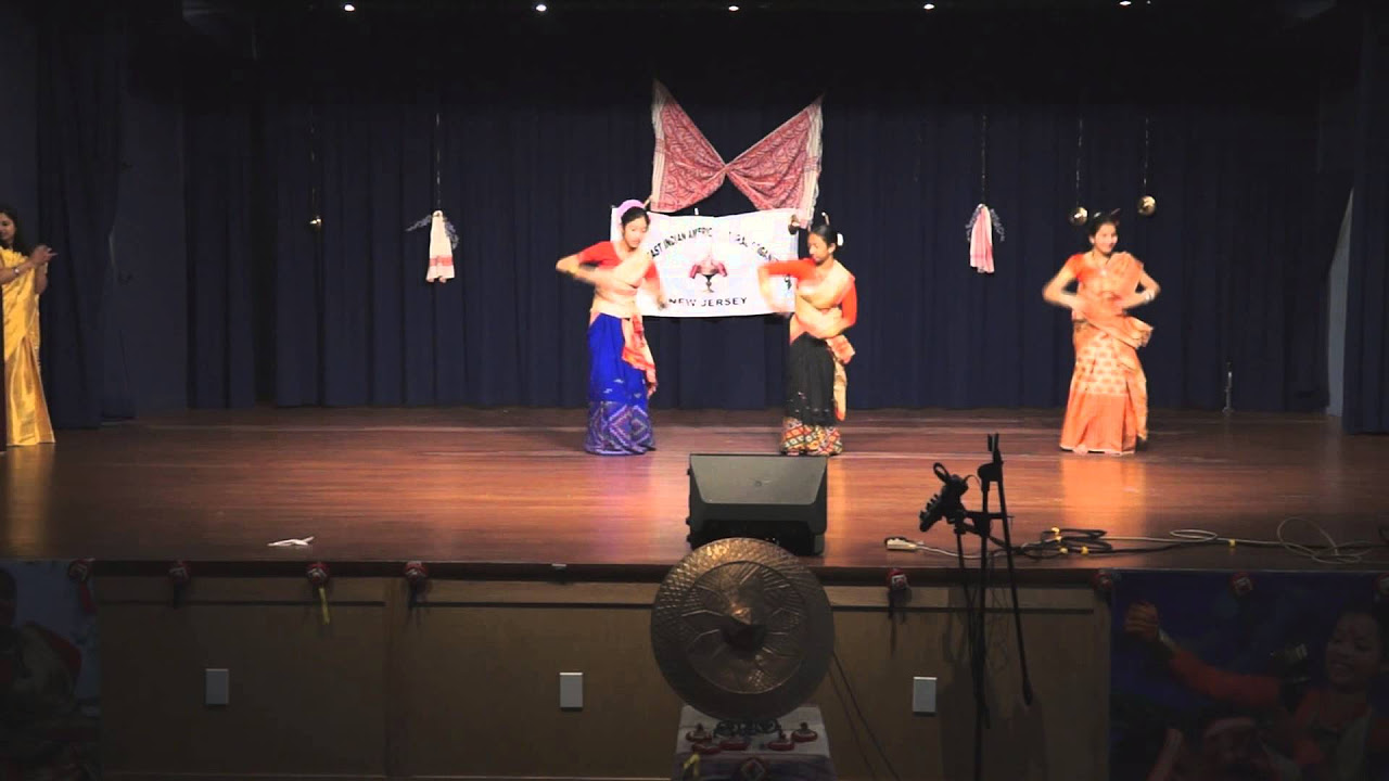 New Jersey Bihu 2015    Bihu Dance by Rimjhim Naya and Rashmi