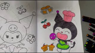 Cute Kuromi coloring 🖤🌈😍: new pages  Relax and enjoy