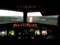 Jumpseat - Airbus A320 Crosswind Landing into London Gatwick/EGKK 08R
