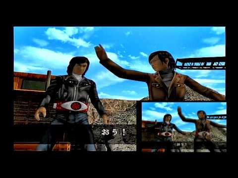 PS2 仮面ライダー 正義の系譜 第5章前半 1号の変身強制解除 17 旧1号変身時比較右下 Kamen Rider Genealogy Of Justice
