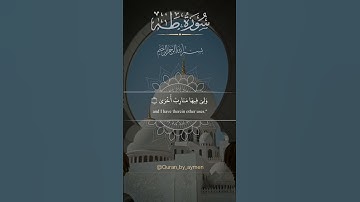 وما تلك بيمينك يا موسى | سورة طه [ 17-22 ]