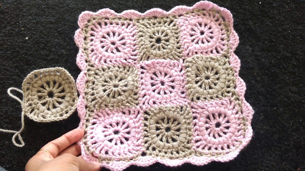 रुमाल 5 / थालपोस (चौकोनी) Crochet rumal new design making | vinkam