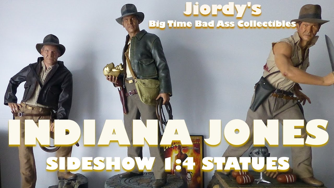 Indiana Jones Sideshow Premium Format Figure 1/4 Statue RAIDERS Temple of  Doom KOTCS