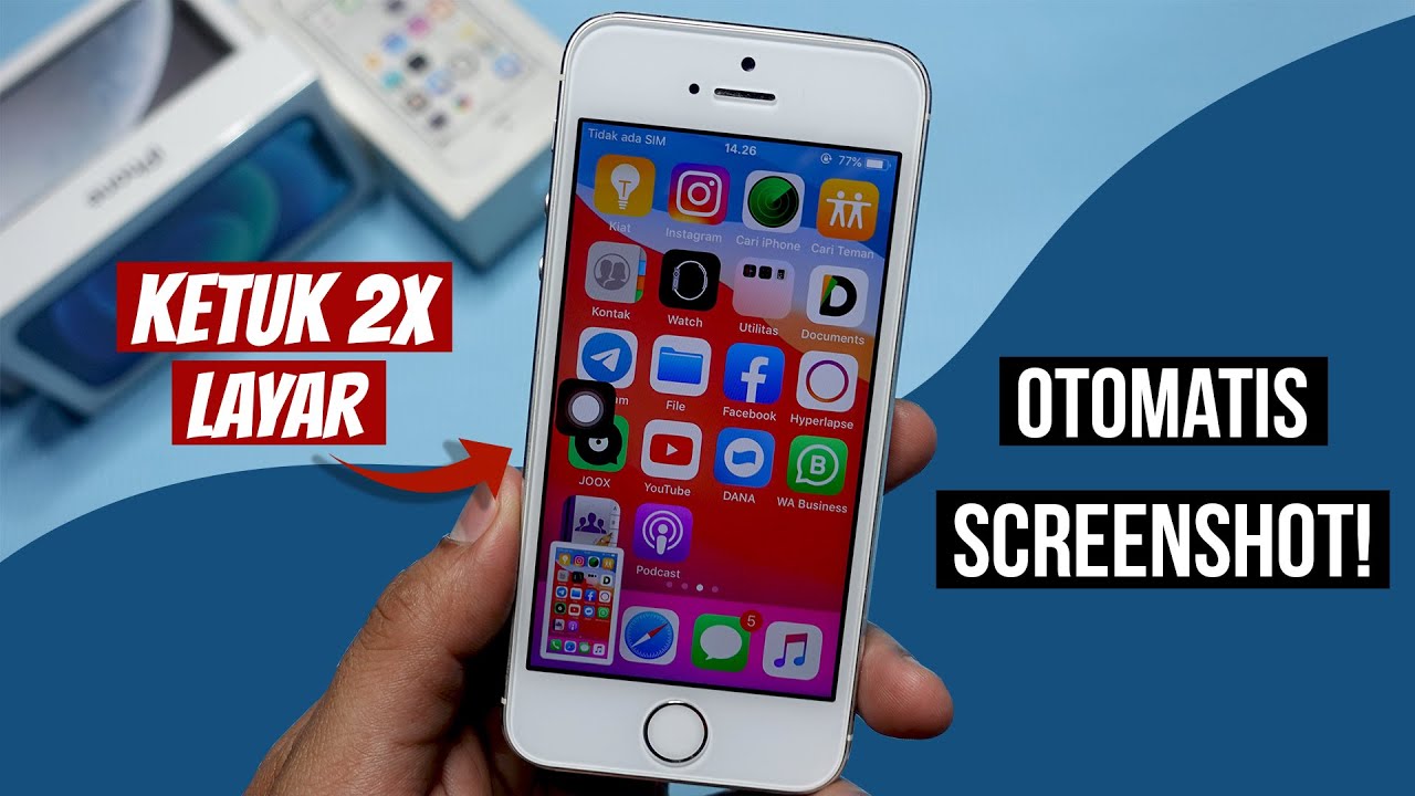 Cara screenshot iPhone 5s ketuk 2 kali... YouTube