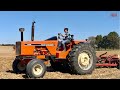 ALLIS-CHALMERS 200 Tractor Working on Fall Tillage