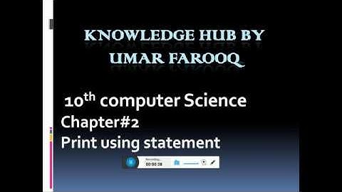 10th class chapter#2  Print using statement in BASIC ch#2  |output | Input/Output statement in BASIC