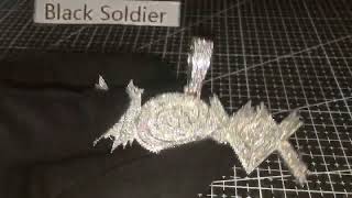 Black Soldier jewelry custom name necklace 2022040302
