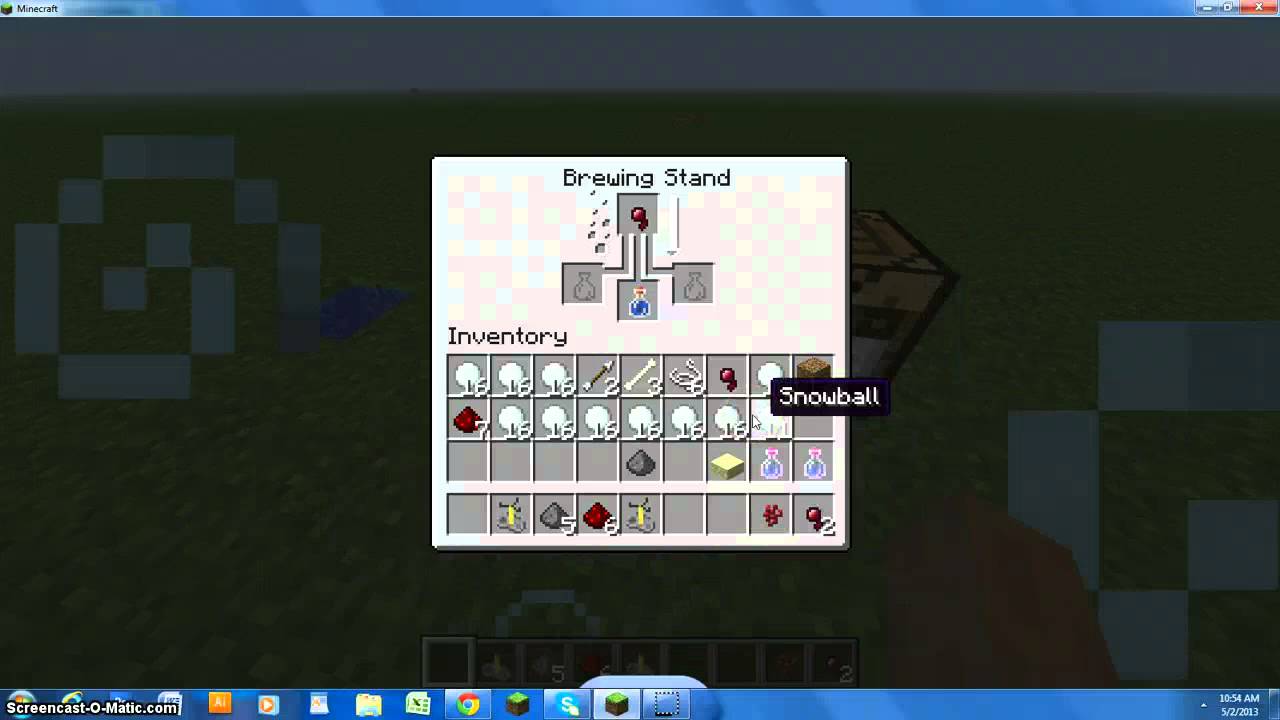 Minecraft how to make potion of poison - YouTube