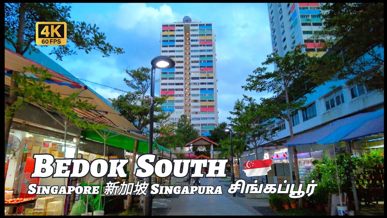 Evening Walk from Bedok Central to Bedok South in Singapore #travel #singapore #bedok