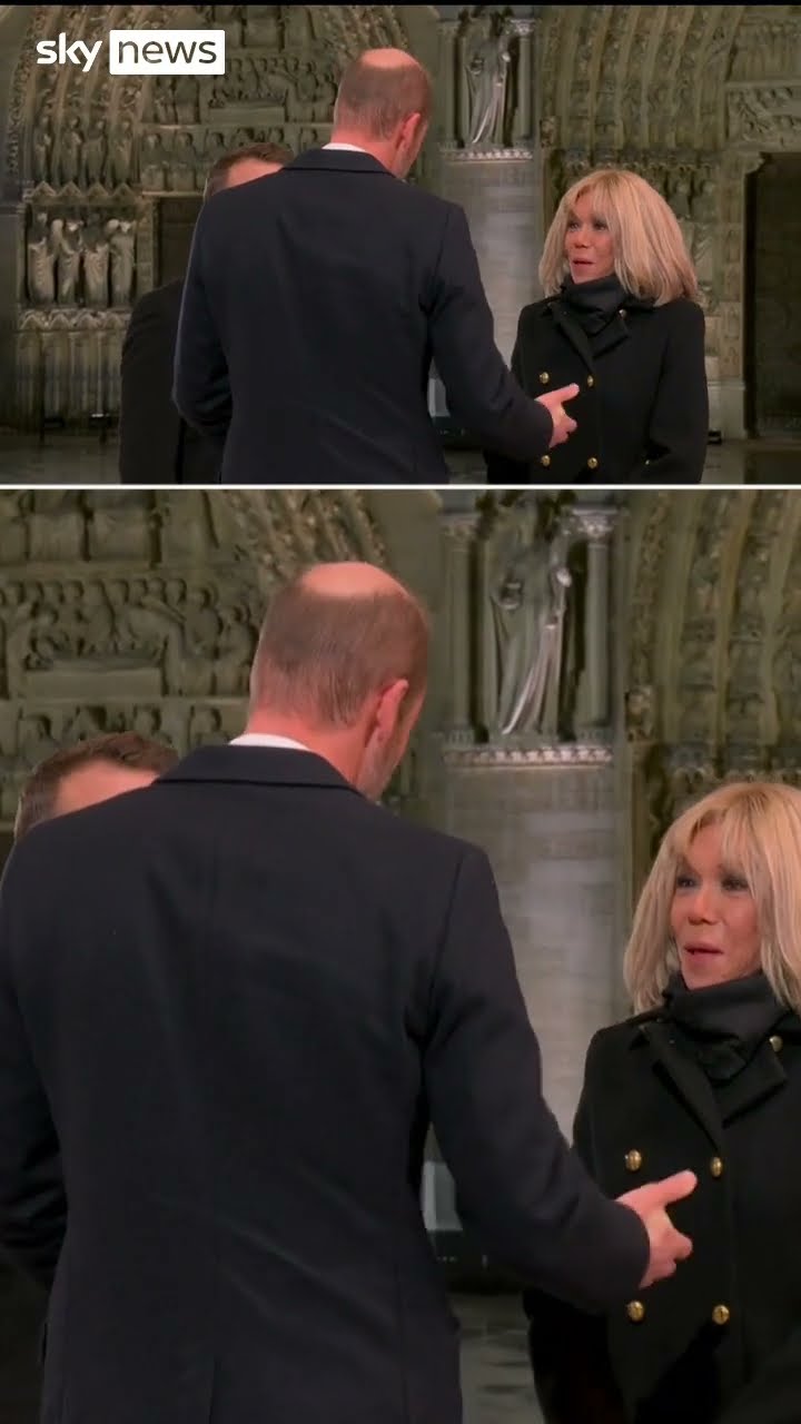 Prince William shakes hands with Trump