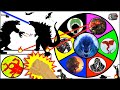 Godzilla vs MechaGodzilla SPINNING WHEEL SLIME GAME w/ Kong + Dinos + Movie Figures