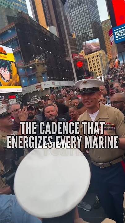 THIS MARINE CORPS CADENCE WILL GET YOU GOING! #marines #fleetweek #nyfw #usmc #cadence #motivation