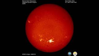 X-class flare observed by NSF's GONG network