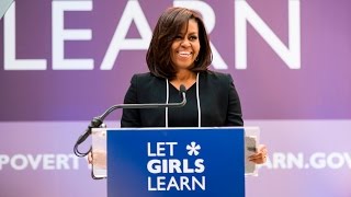 Michelle Obama Excited by World Bank 2.5 Billion Pledge for Girl's Education