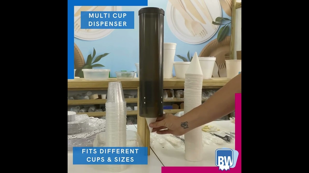 Multi Cup Dispenser, clean, hygienic and easy!