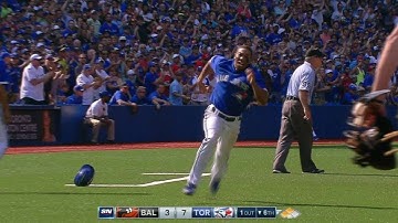 BAL@TOR: Bautista drives in Revere with an RBI double