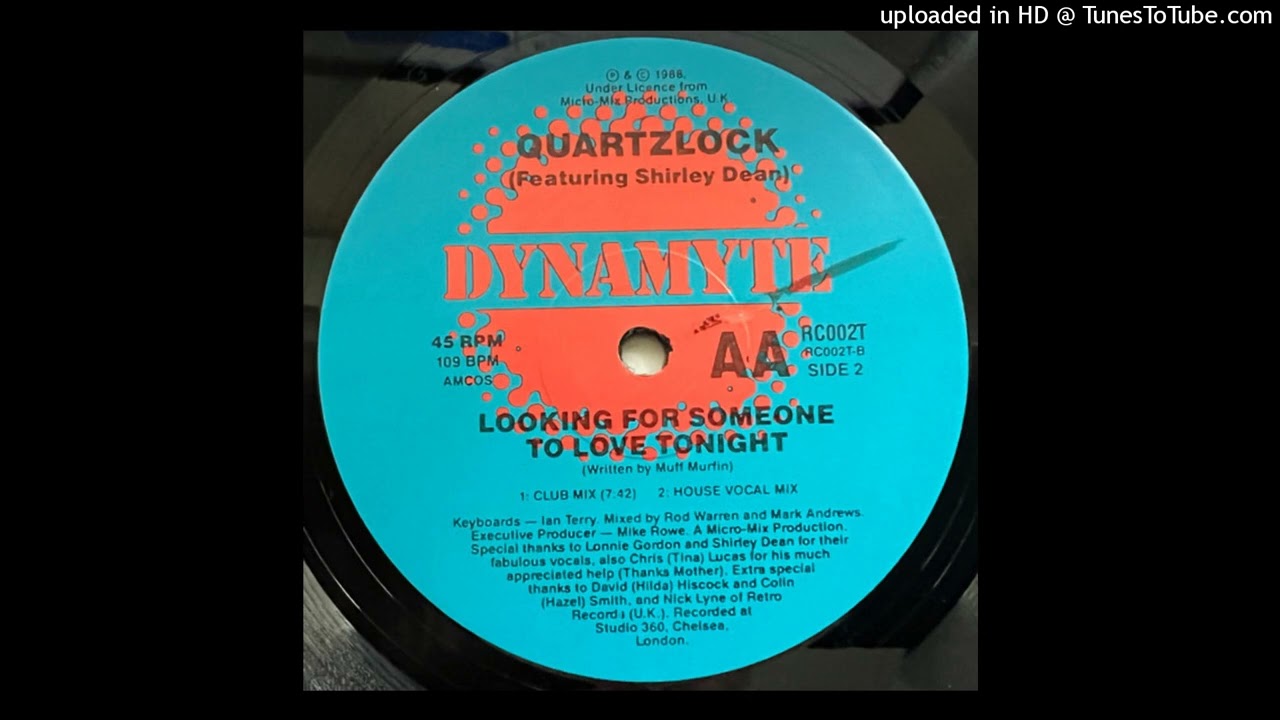 Quartzlock Feat Shirley Dean - Looking For Someone To Love Tonight (Club Mix)