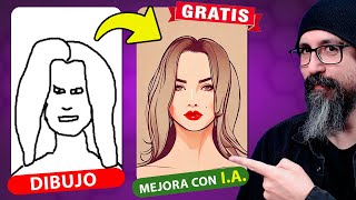 Convierte TUS DIBUJOS en IMAGENES INCREIBLES con Inteligencia Artificial [ Tutorial Stable Doodle ]