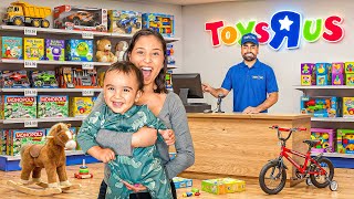 I BUILT a TOYS R US In Our HOME And SURPRISED Our SON!