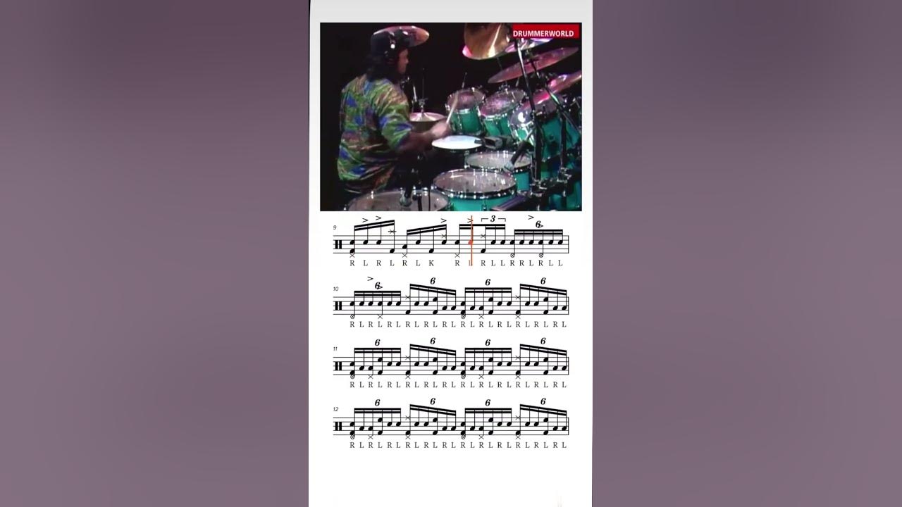 Dennis Chambers Drum Solo with a Click Transcription 📝