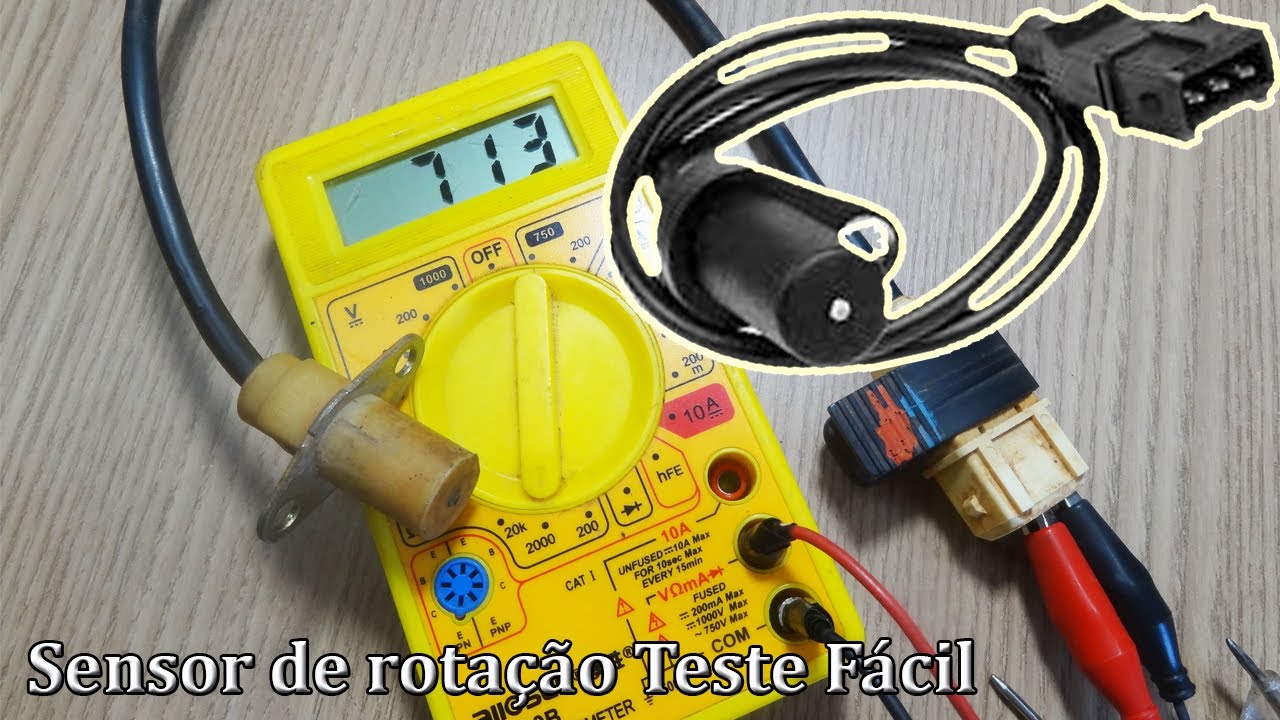 Teste Sensor de Rotação do Gol, Fiat Palio, Fiat Uno, Chevrolet Onix, HB20, Ford Ka Outros.