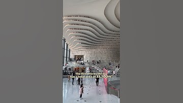 One of the most beautiful libraries in China. Tianjin Binghai Library #china #cityview#library#fyp