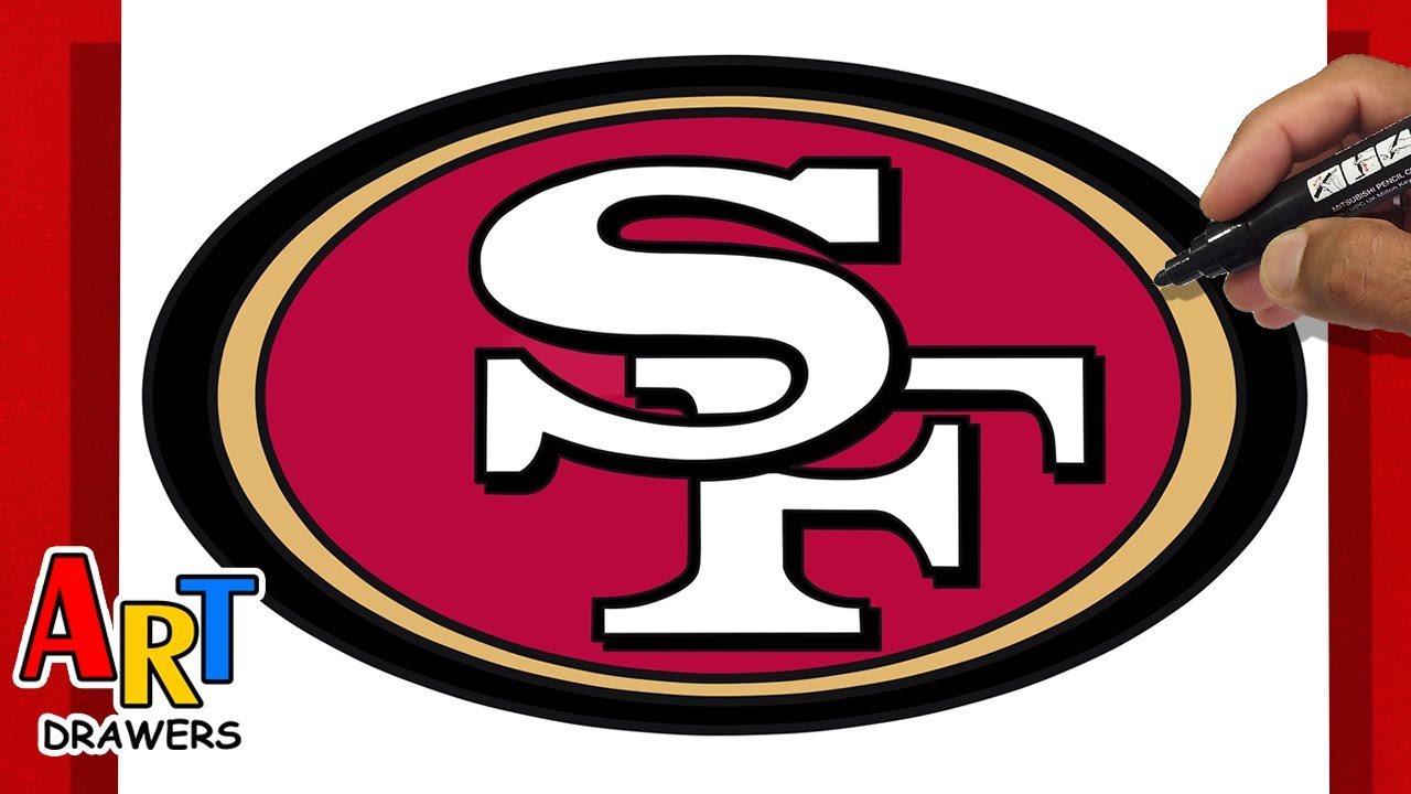 How To Draw San Francisco 49ers (Super Bowl) LOGO 