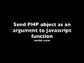 Send PHP object as an argument to Javascript function - onclick event Mp3 Song