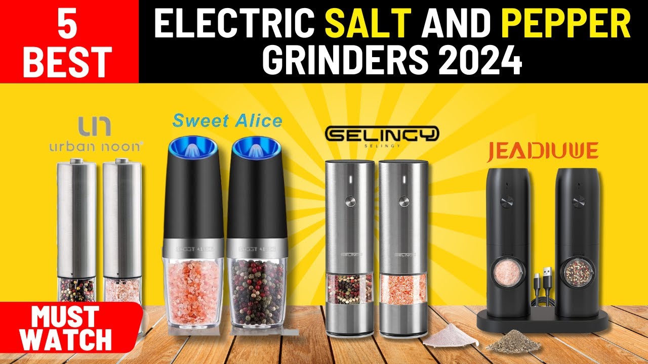 Electric Salt & Pepper Grinders, Stainless Steel – To The Nines Manitowish  Waters