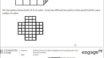 April 22   Module 5   Lesson 2   Exploring Volume Using Net Drawings and Cubes