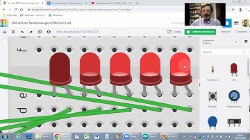 B08 a B10 Arduino - Salida PWM con led - luminosidad Lineal y Exponencial