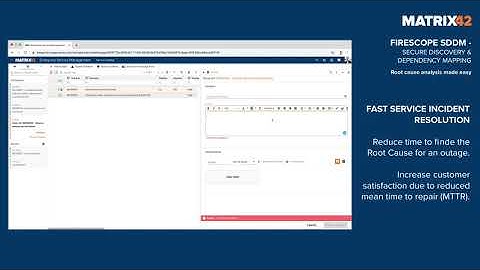 Matrix42 FireScope SDDM   Root Cause Analysis made easy