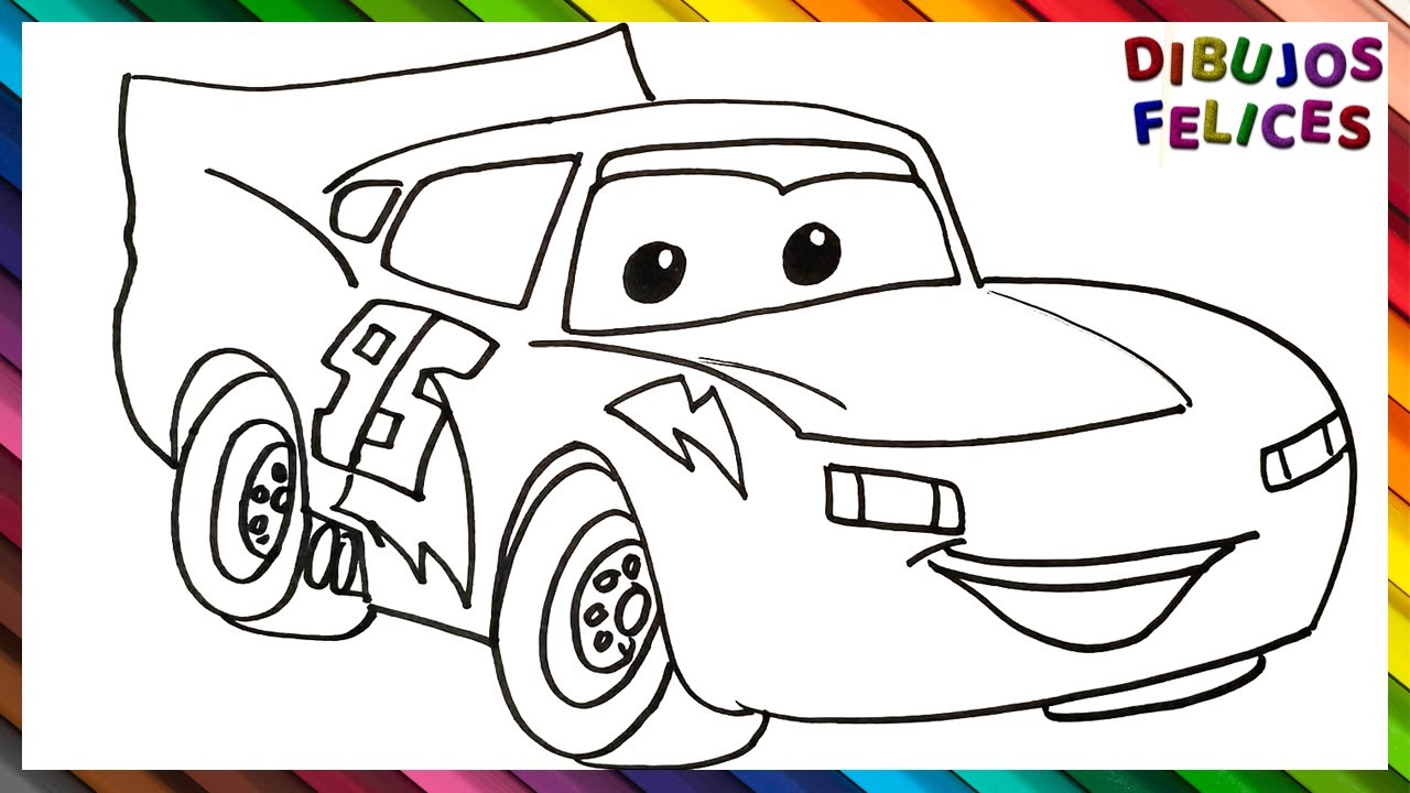 Cars rayo mcqueen dibujo