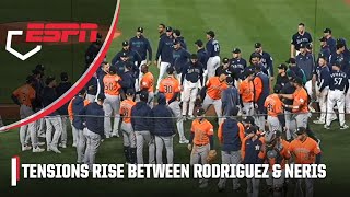 😮 Benches clear in Astros-Mariners as Hector Neris taunts Julio Rodriguez | MLB on ESPN